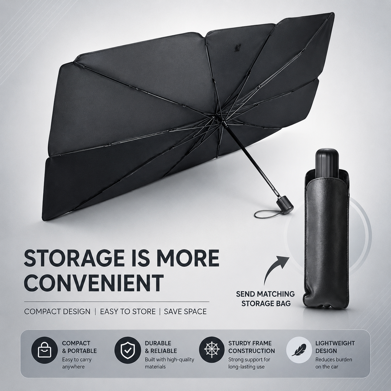 Foldable Car Sun Umbrella ☀️🚗| SunShield Pro™